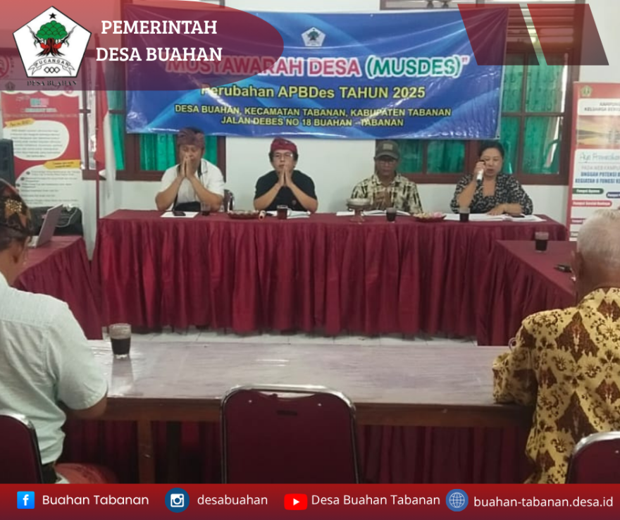 MUSDES PERUBAHAN APBDES DAN MUSDESUS PERGANTIAN PENERIMA BLT