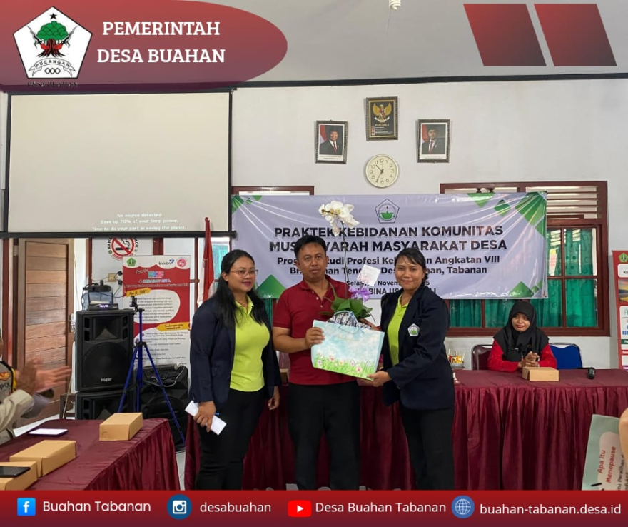 PRAKTEK PROGRAM STUDI PROFESI KEBIDANAN STIKES BINA USADA BALI DI DESA BUAHAN